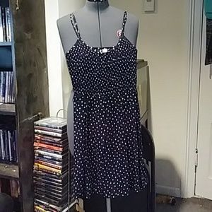 Navy Blue Polka-dot Sundress